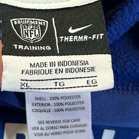 Youth Nike NY Giants NFL Property of Giants Hoodie Sweatshirt Blue XL (18/20) - Picture 8 of 12